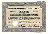 historische Wertpapier